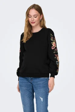 Only Maternity Sudadera maternity detalles florales