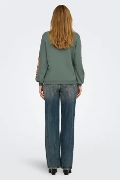 Only Maternity Sudadera maternity detalles florales