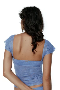 Black Limba Sujetador crop top de encaje Amara