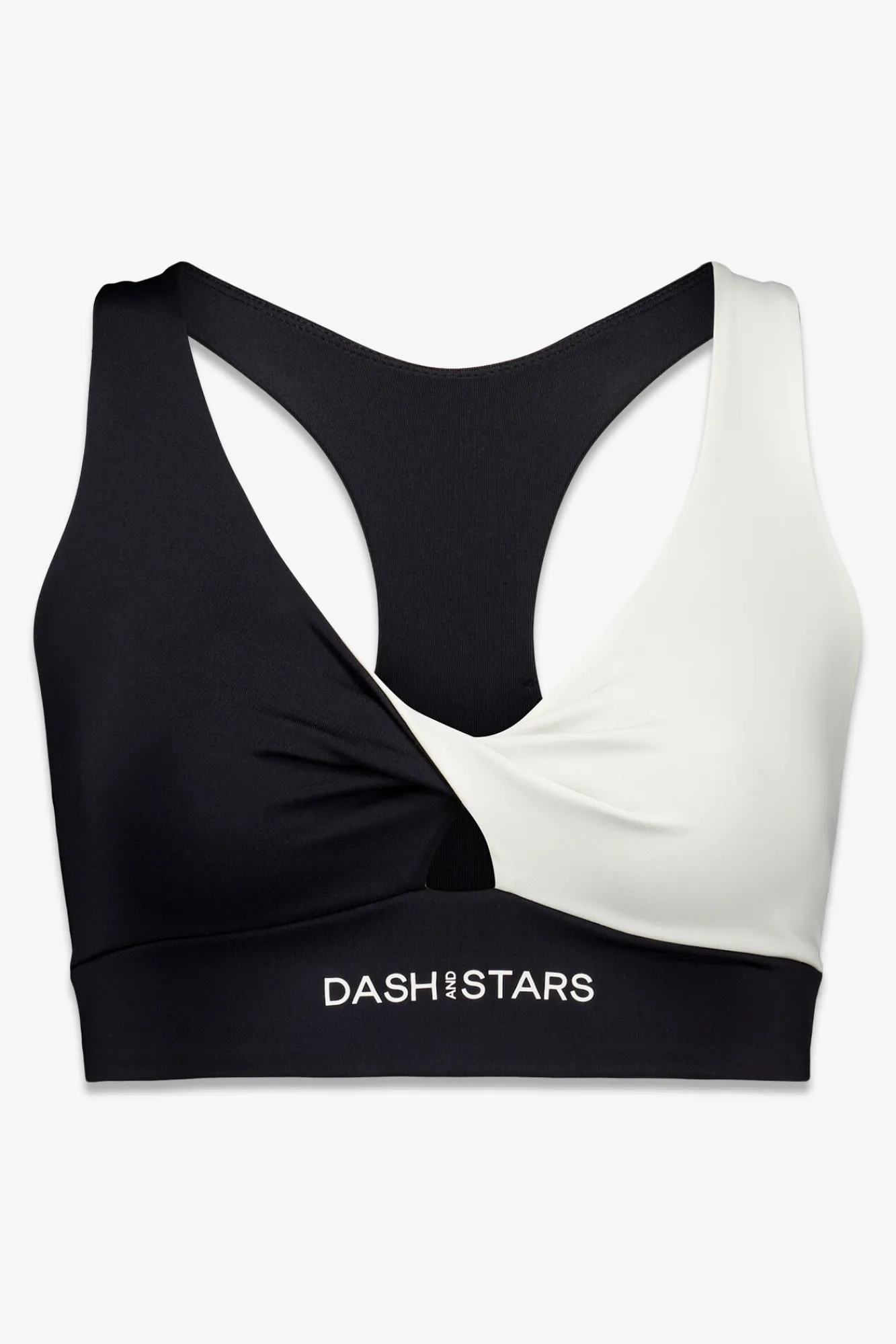 Dash and Stars Sujetador deportivo 4D Stretch blanco y