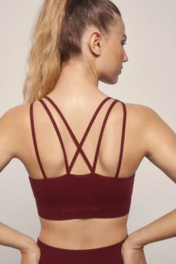 Dash and Stars Sujetador deportivo SEAMLESS COMFORT burgundy