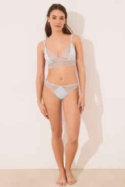 Women'secret Sujetador NATURAL triangular satén y encaje