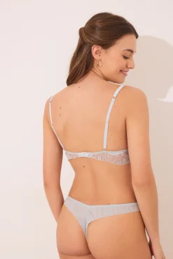 Women'secret Sujetador NATURAL triangular satén y encaje