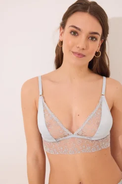 Women'secret Sujetador NATURAL triangular satén y encaje