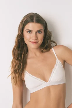 Women'secret Sujetador triangular NATURAL algodón