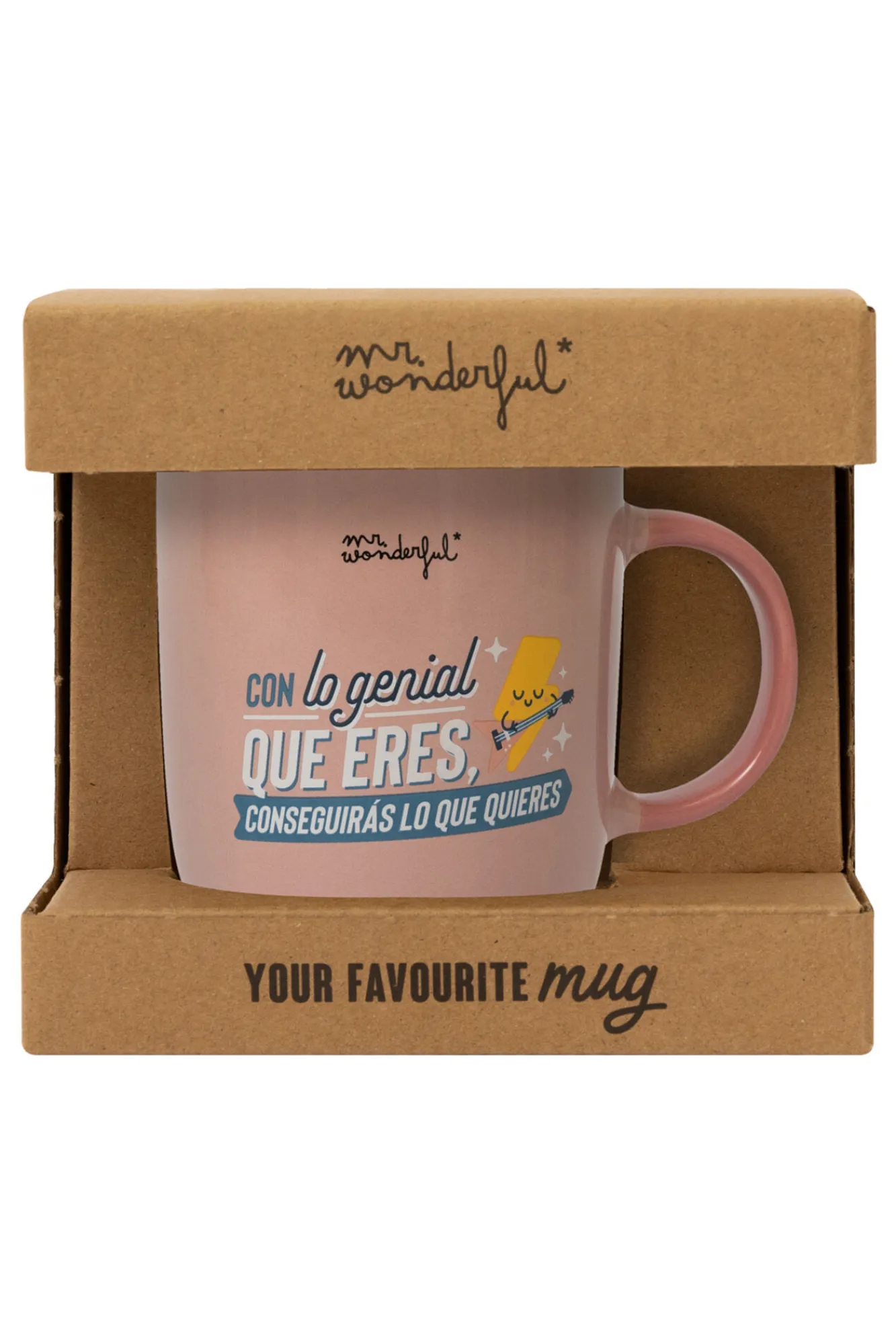 Mr. Wonderful Taza Con lo genial que eres, conseguirás lo que quieres