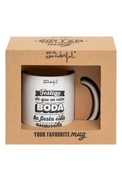 Mr. Wonderful Taza Iconic - Testigo de que en esta boda la fiesta está asegurada