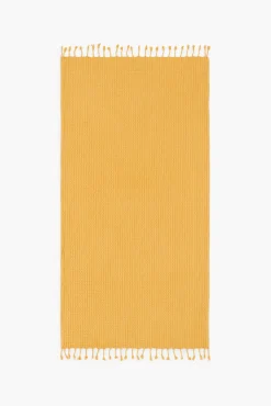 Calma House Toalla de playa Ola 100x180 Mostaza