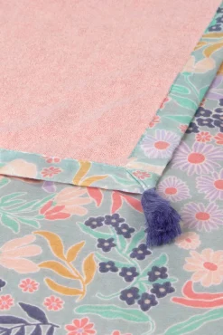 Textura Toalla tejido doble faz flores