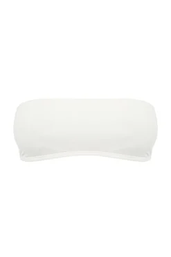 HI&BYE Top bikini bandeau balnco