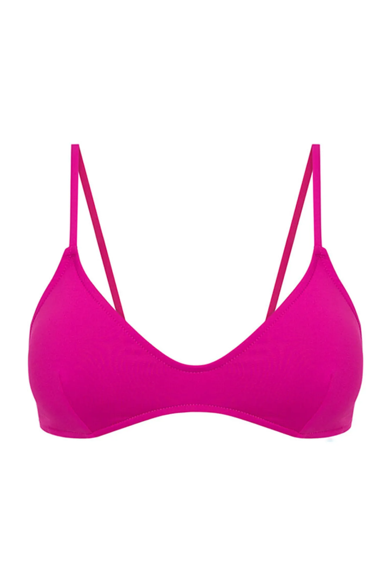 HI&BYE Top bikini escote V rosa