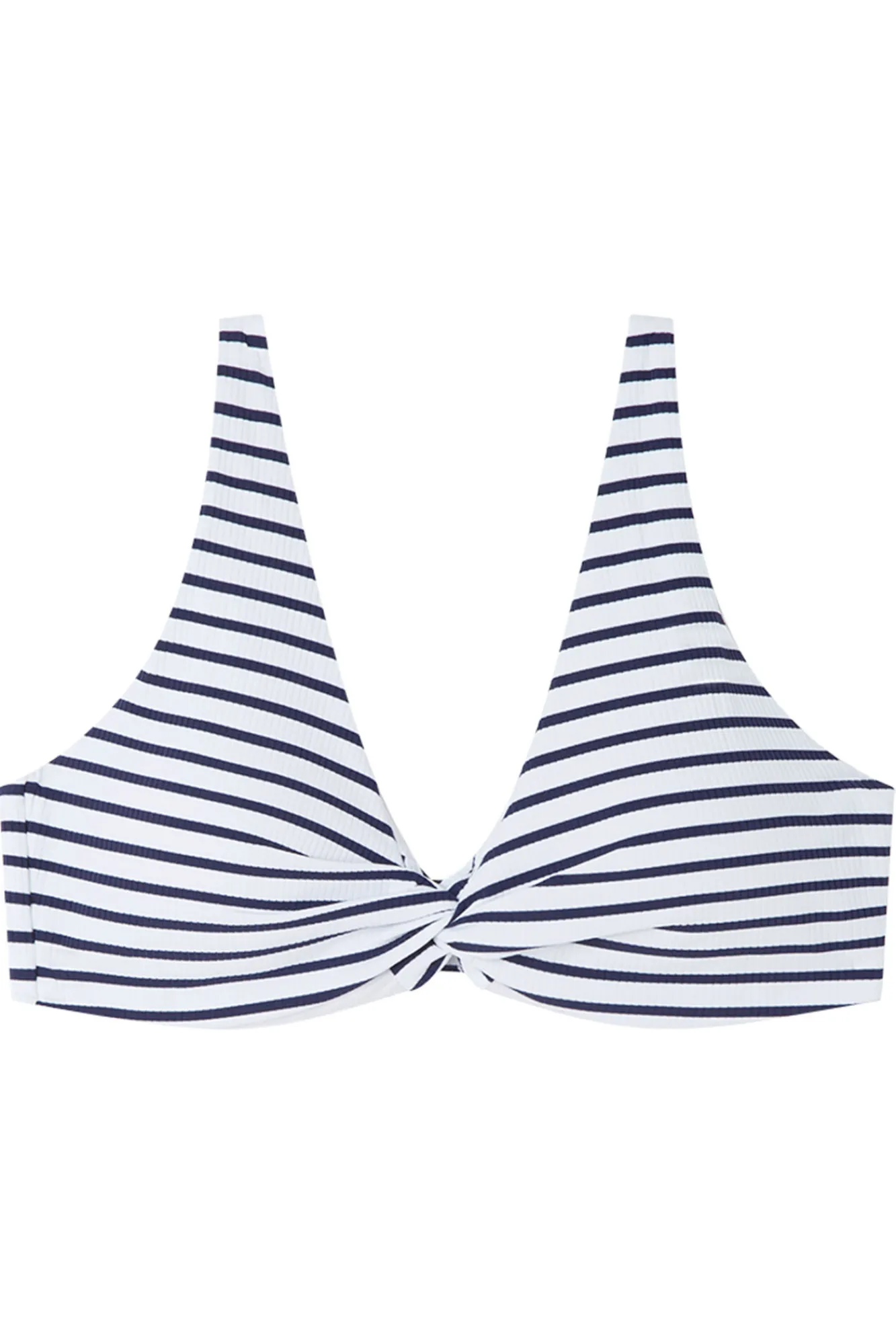 Women'secret Top bikini halter capacidad rayas navy