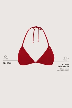 Women'secret Top bikini triangular cortina