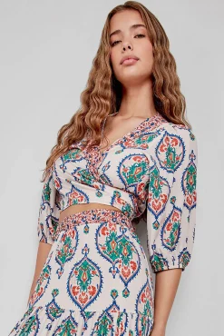 Gisela Top corto estampado