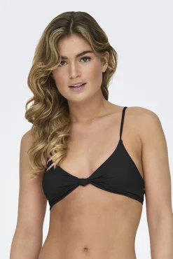 Only Top de bikini triangular nudo