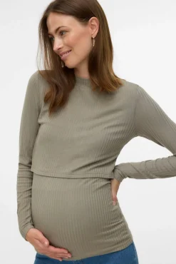 Mamalicious Top de cuello alto maternity y lactancia