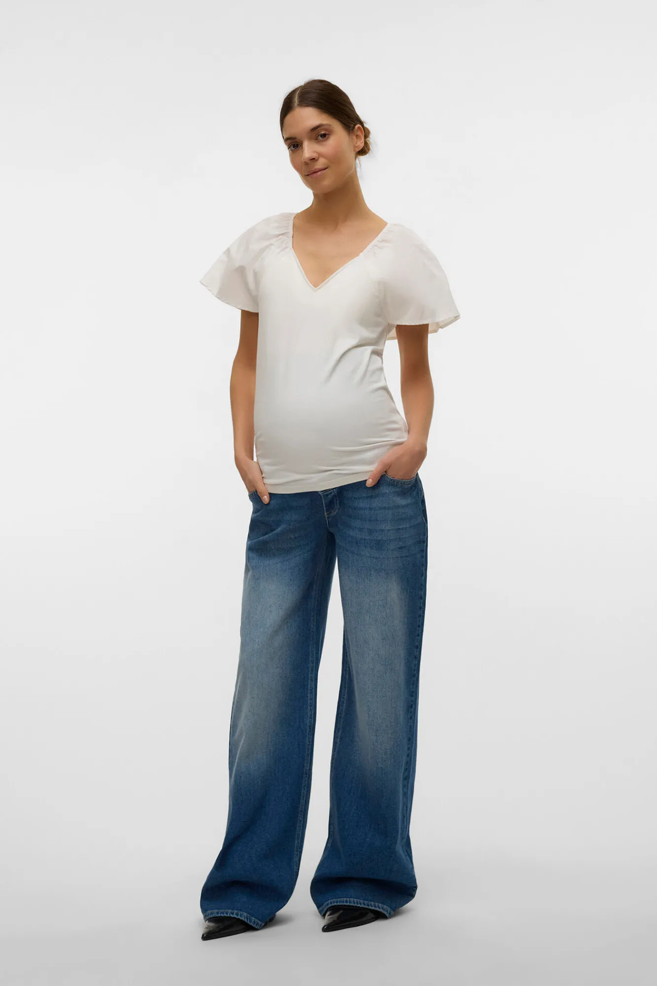 Mamalicious Top de manga corta maternity