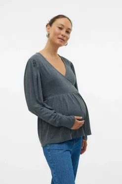Mamalicious Top de manga larga maternity y lactancia