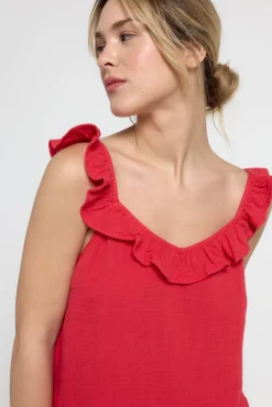 Pieces Top de tirantes con volante