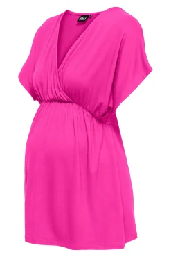Only Maternity Top fluido manga murciélago cuello pico maternity