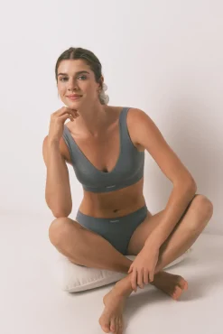 Women'secret Top sin costuras LOVELY canalé claro