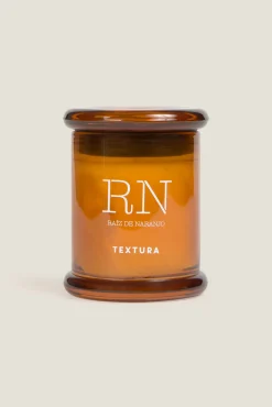 Textura Vela aromática raiz de naranjo