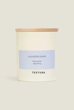 Textura Vela perfumada algodón suave