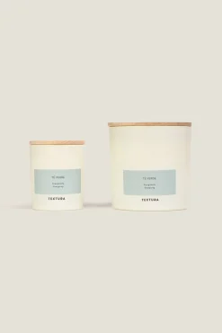 Textura Vela perfumada té verde