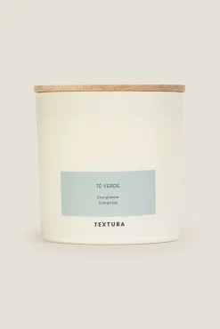 Textura Vela perfumada té verde