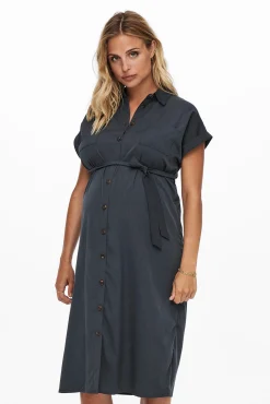 Only Maternity Vestido camisero liso maternity