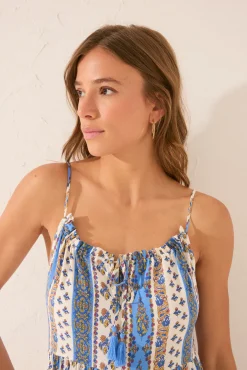 Women'secret Vestido Cenefa Multicolor Viscosa