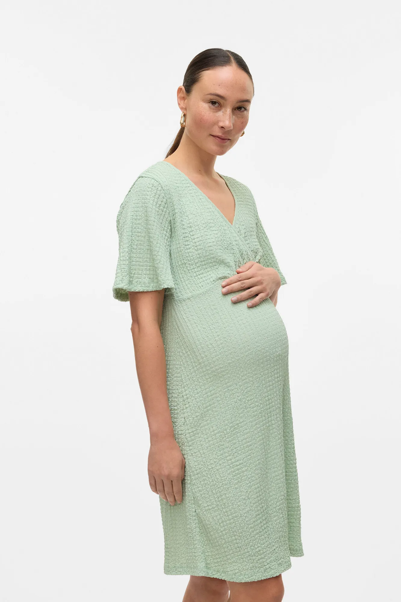 Mamalicious Vestido corto de manga corta maternity y lactancia