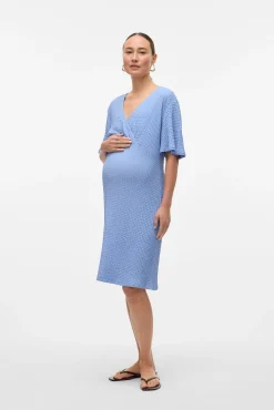 Mamalicious Vestido corto de manga corta maternity y lactancia