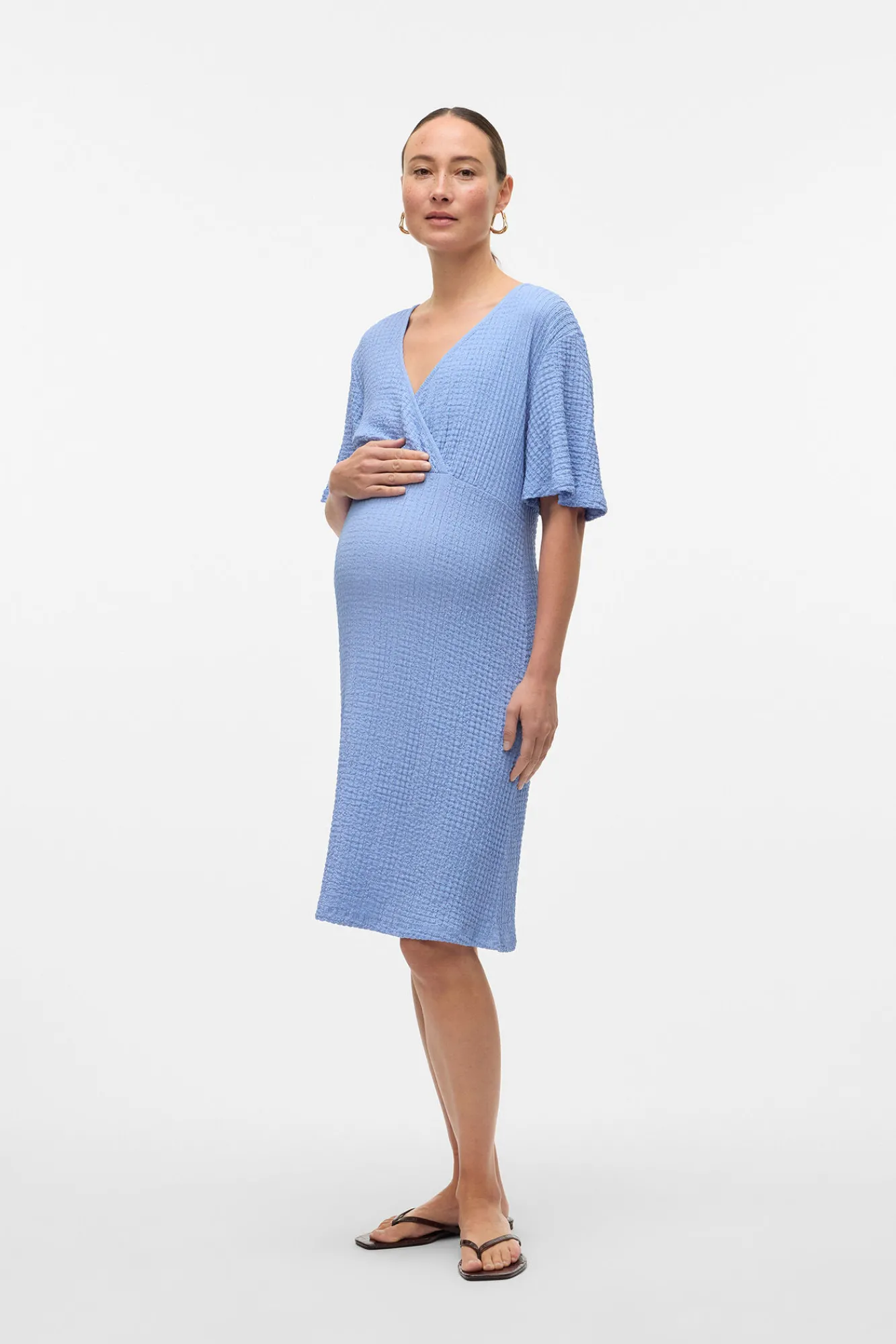 Mamalicious Vestido corto de manga corta maternity y lactancia