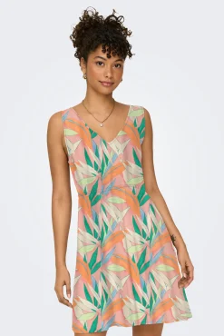 Only Vestido corto de tirantes anchos
