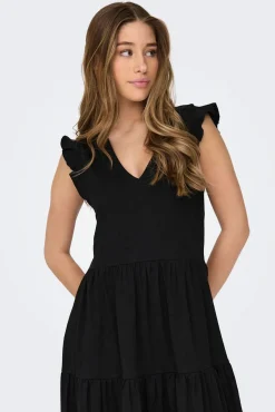 Only Vestido corto manga corta