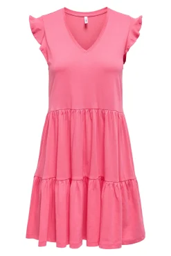 Only Vestido corto manga corta