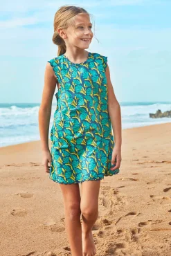 Crianças Gocco Vestido de flores con lazo