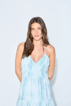 Slowlove Vestido de tirantes estampado
