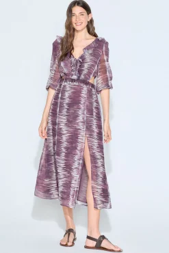 Slowlove Vestido estampado cut outs