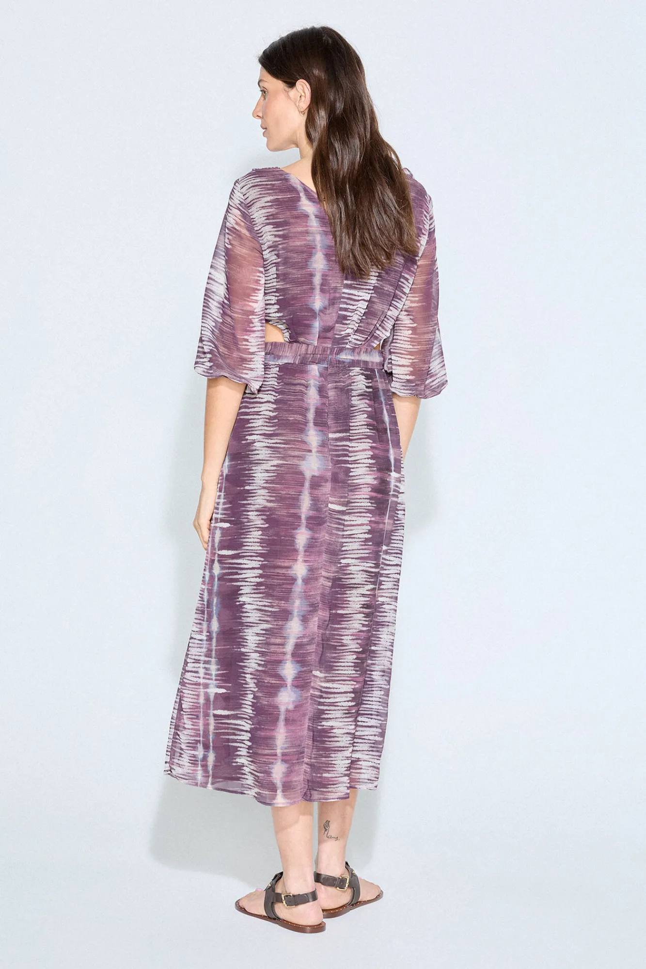 Slowlove Vestido estampado cut outs
