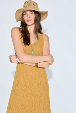 Slowlove Vestido estructura flores
