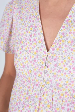Ohma! Vestido lactancia estampado con botones