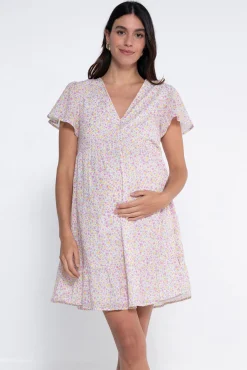 Ohma! Vestido lactancia estampado con botones