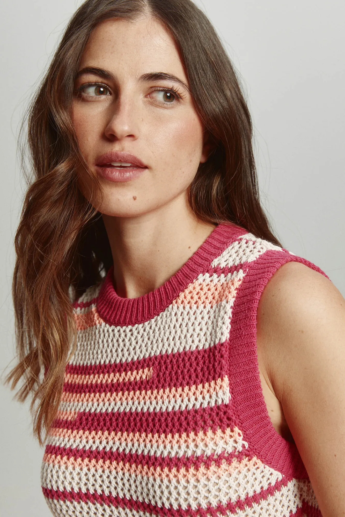 Only Vestido largo crochet