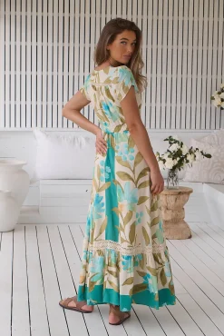 Jaase Vestido largo estampado Carmen