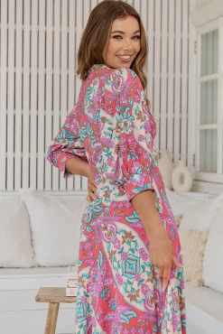Jaase Vestido largo estampado Delmar