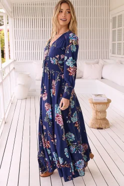 Jaase Vestido largo estampado Indiana