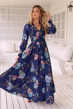 Jaase Vestido largo estampado Indiana