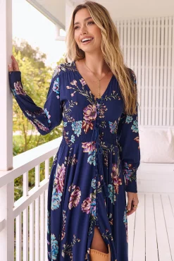 Jaase Vestido largo estampado Indiana